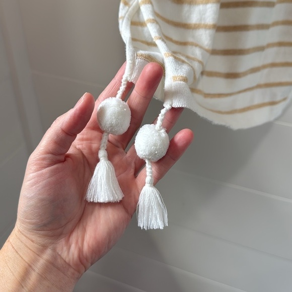 Lilly Pulitzer Elba Coolmax Sweater in Coconut Coastal Shell Stripe Ivory XS - Picture 4 of 11